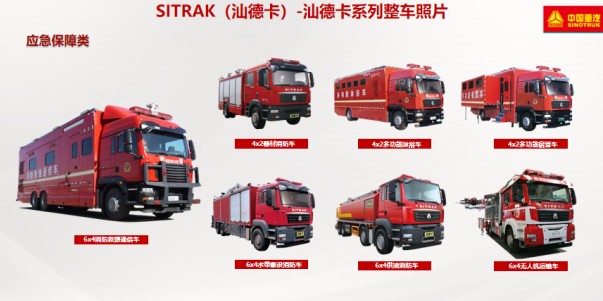 國六重汽汕德卡消防車整車圖片 國六重汽汕德卡消防車整車圖片
